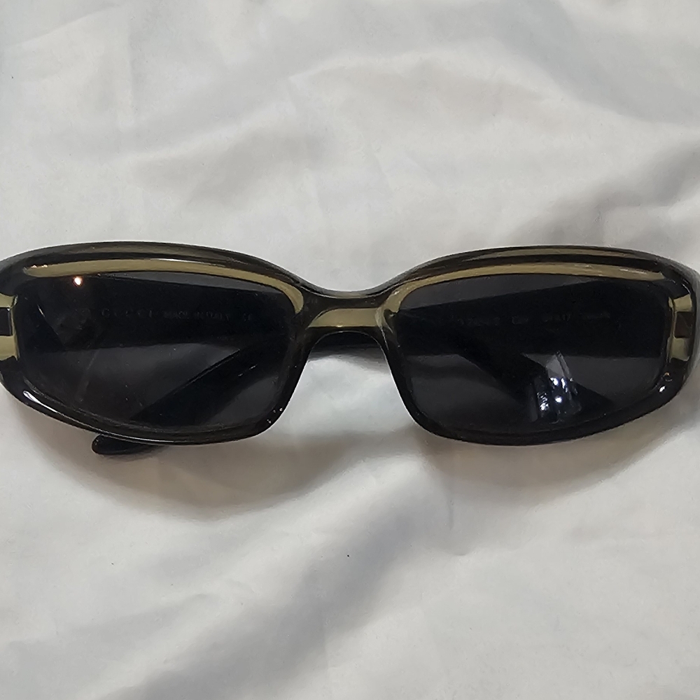 Vintage Gucci Green and Gold Sunglasses